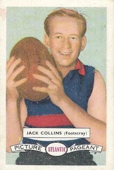 1958 Atlantic Petrol Stations Victorian League Stars #25 Jack Collins Front